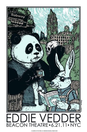 Concert poster from Eddie Vedder - Beacon Theatre, New York, NY, USA - Jun 21, 2011