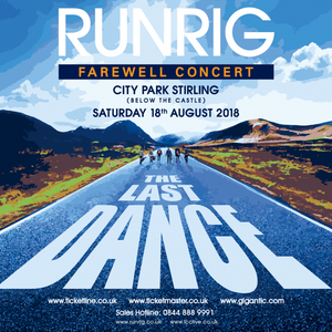Concert poster from Runrig - Stirling Castle, Stirling, England - Aug 18, 2018