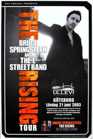 Concert poster from Bruce Springsteen - Ullevi, Göteborg, Sweden - Jun 21, 2003