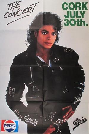 Concert poster from Michael Jackson - Pairc UI Chaoimh, Cork, Ireland - Jul 30, 1988