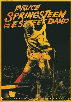 Concert poster from Bruce Springsteen - Perth Arena, Perth, Australia - Jan 25, 2017