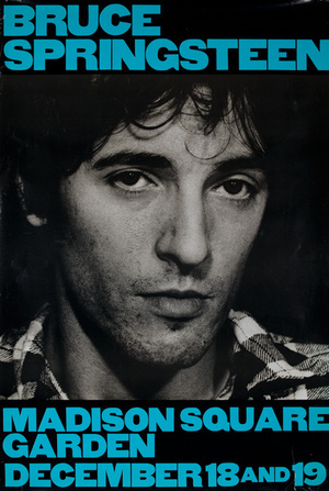 Concert poster from Bruce Springsteen - Madison Square Garden, New York, NY, USA - Dec 19, 1980