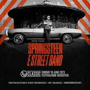 Concert poster from Bruce Springsteen - Festival Grounds, Werchter, Belgium - Jun 18, 2023